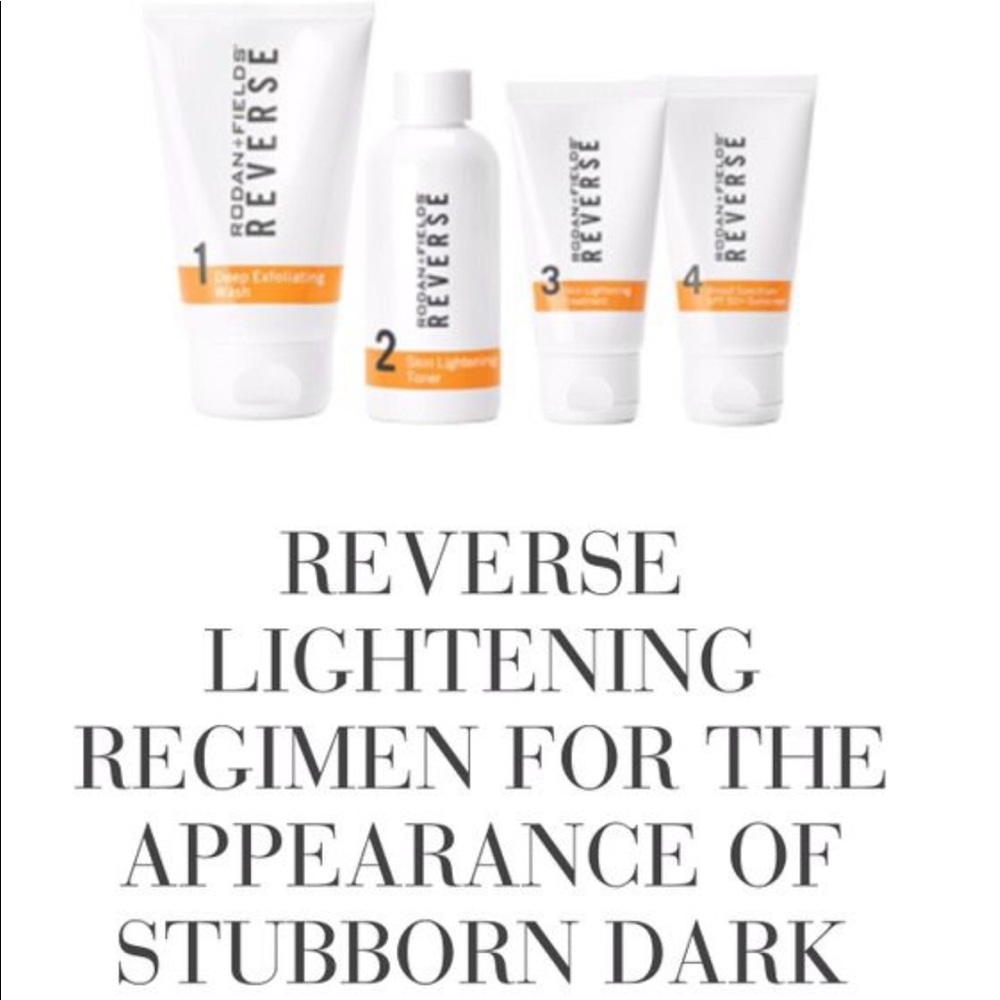 Rodan and Fields Reverse lightening regimen